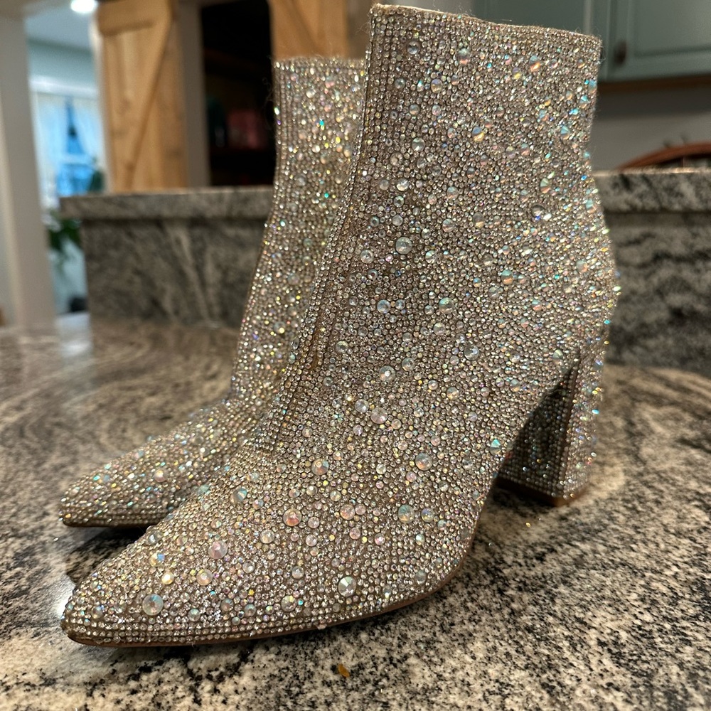 Betsy Johnson Glitter Booties!